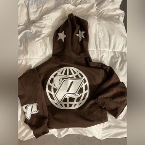 Brown zip up with cute detailing